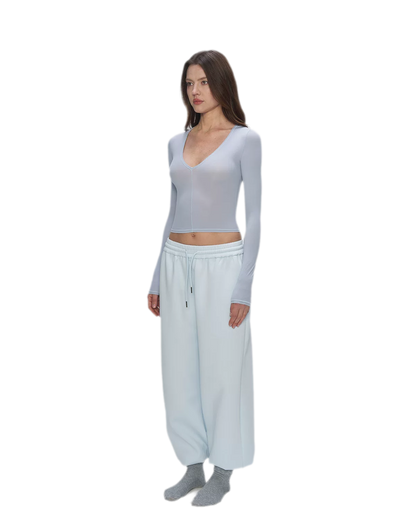 Air Cotton Wide-Leg Sweatpants