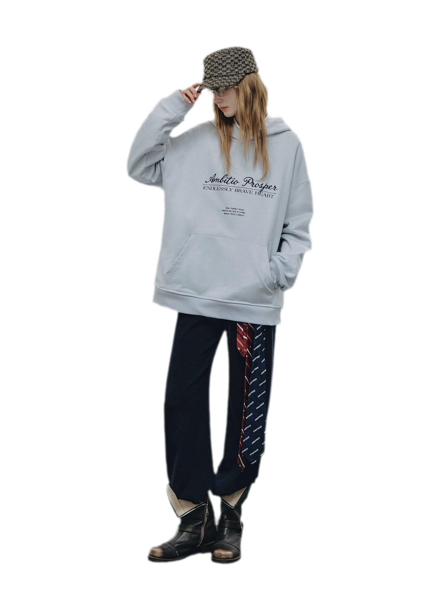 Embroidered Cotton Hooded Sweatshirt
