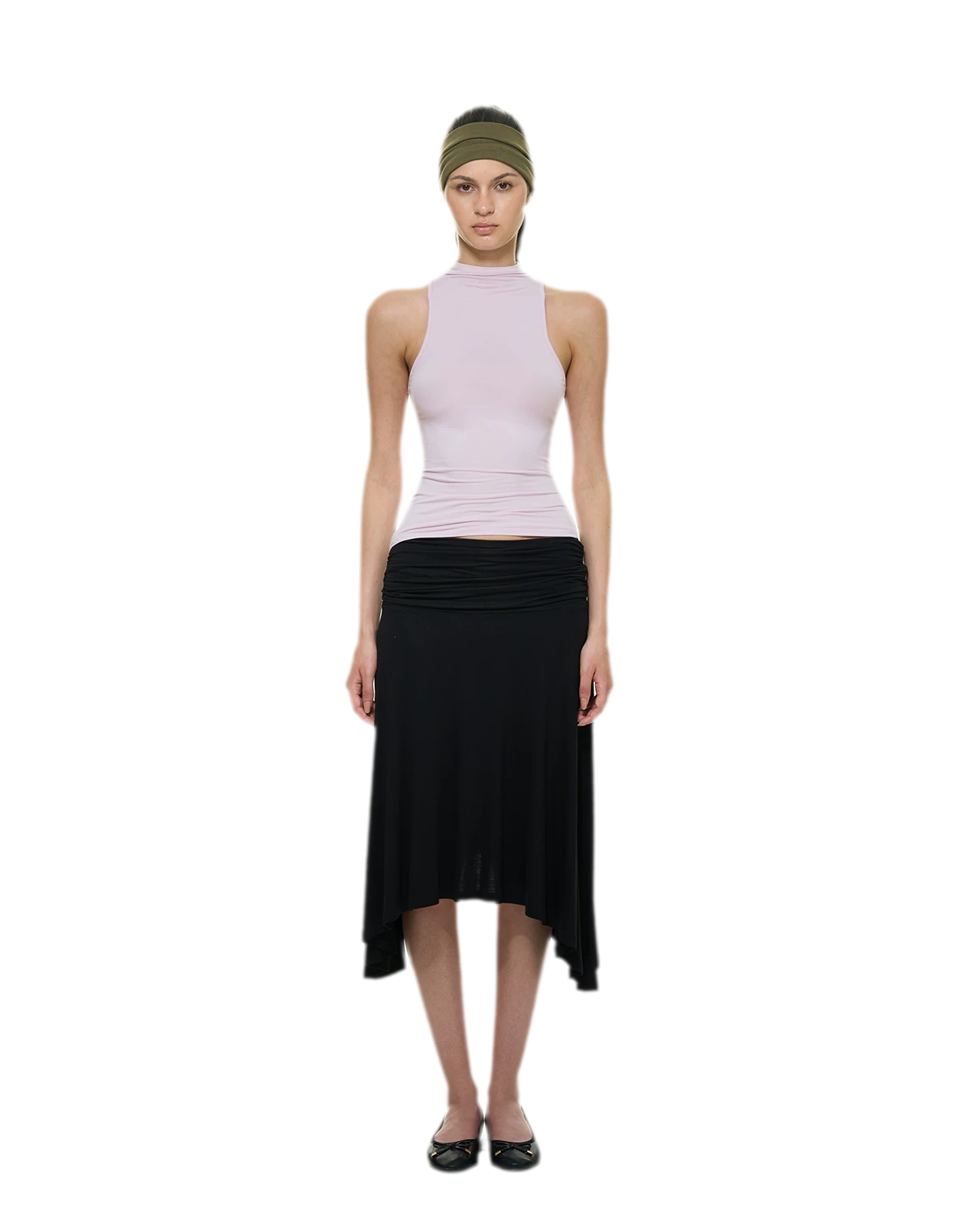 Knitted Semi-High Neck Vest