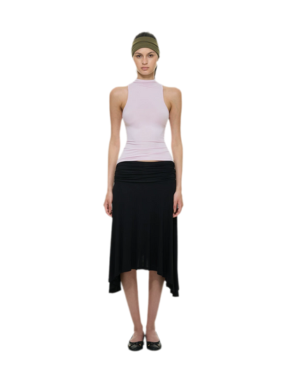 Knitted Semi-High Neck Vest
