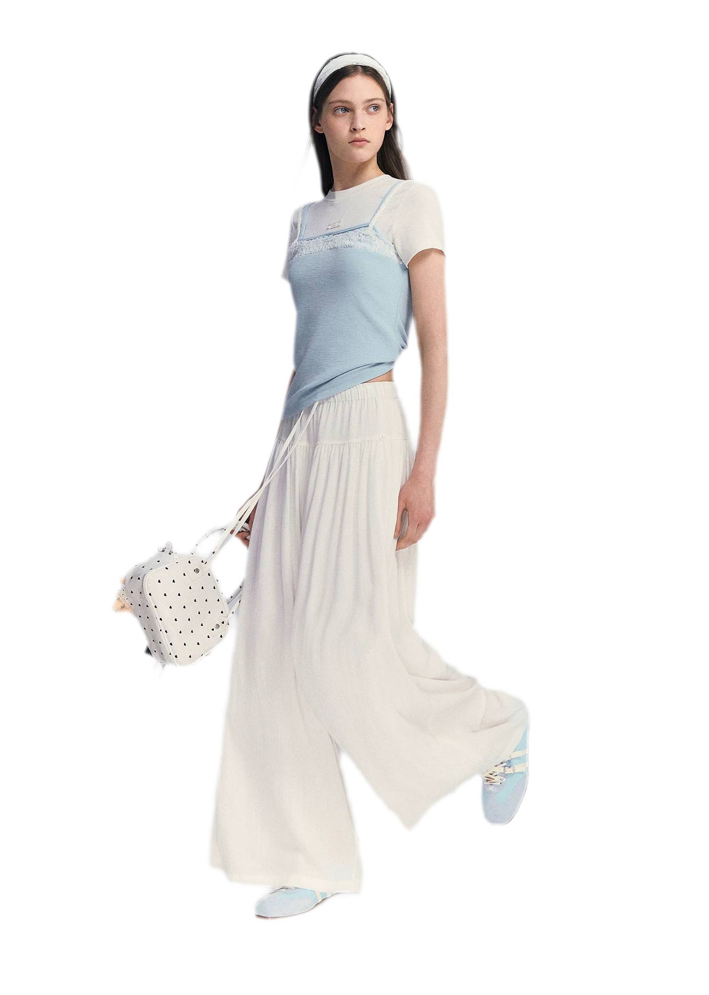 Lace Trim Layered Tee