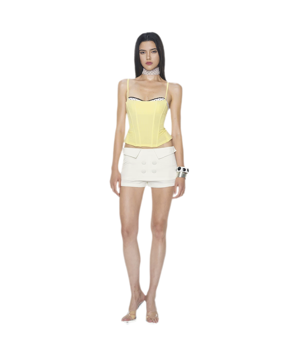 Lustrous Folded Skort Set