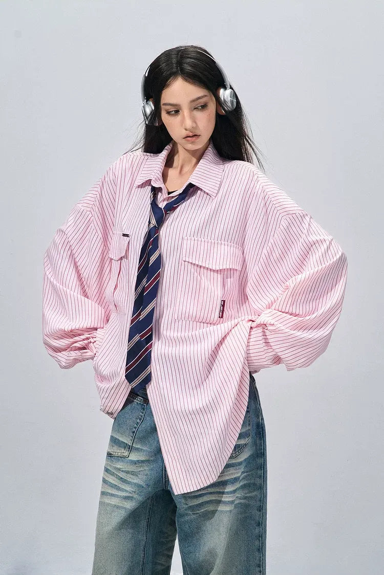 Vintage Striped Relaxed Shirt