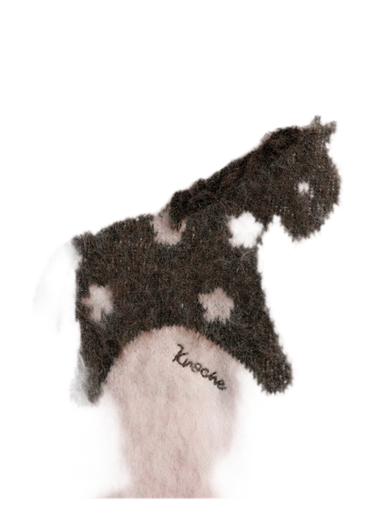 Brushed Horse Jacquard Sweater