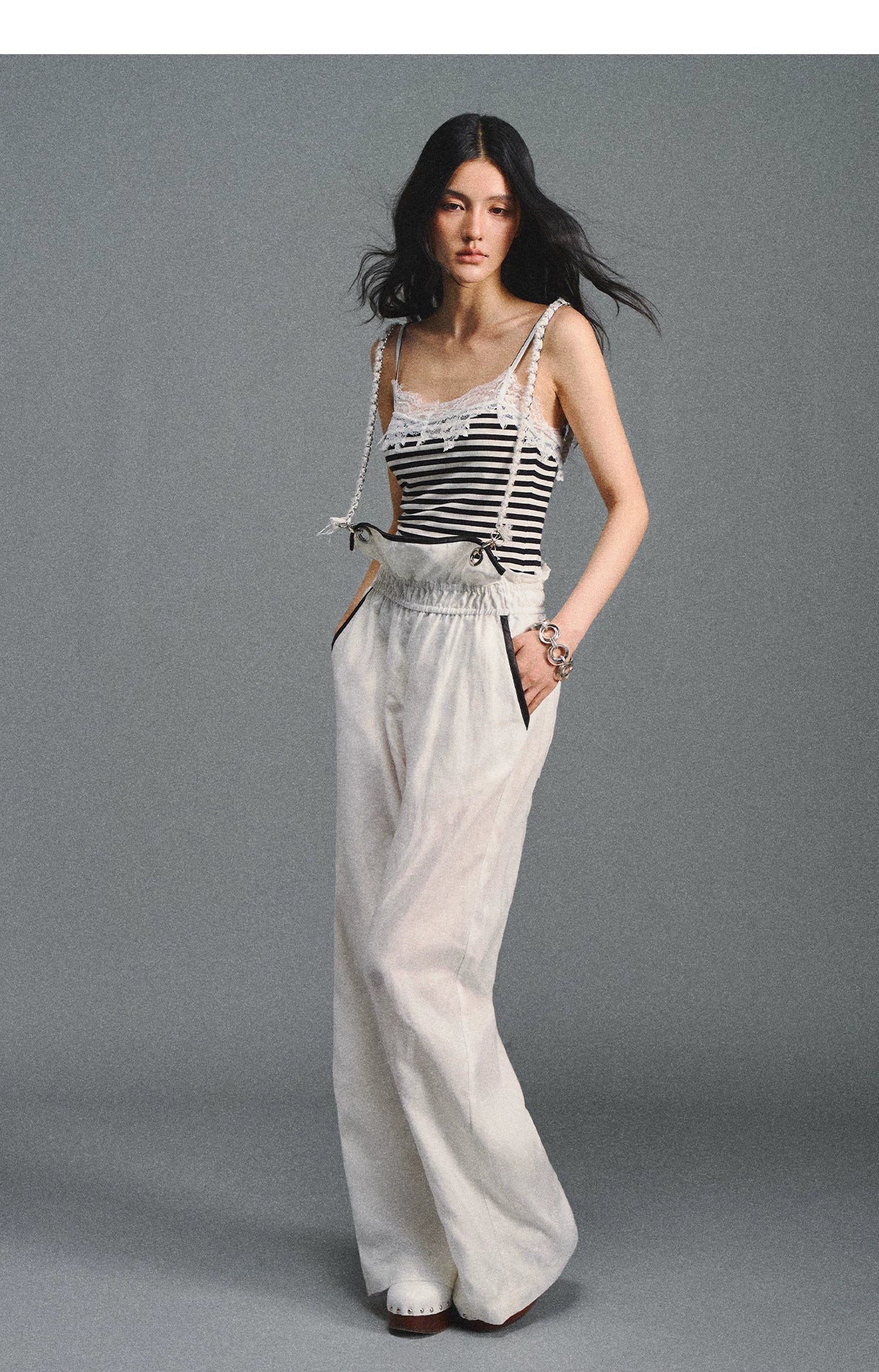 Striped Lace Camisole