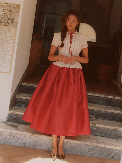 Vintage Striped Cotton Dress
