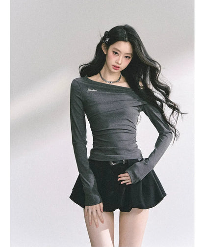 Lace Cutout Shoulder Tee