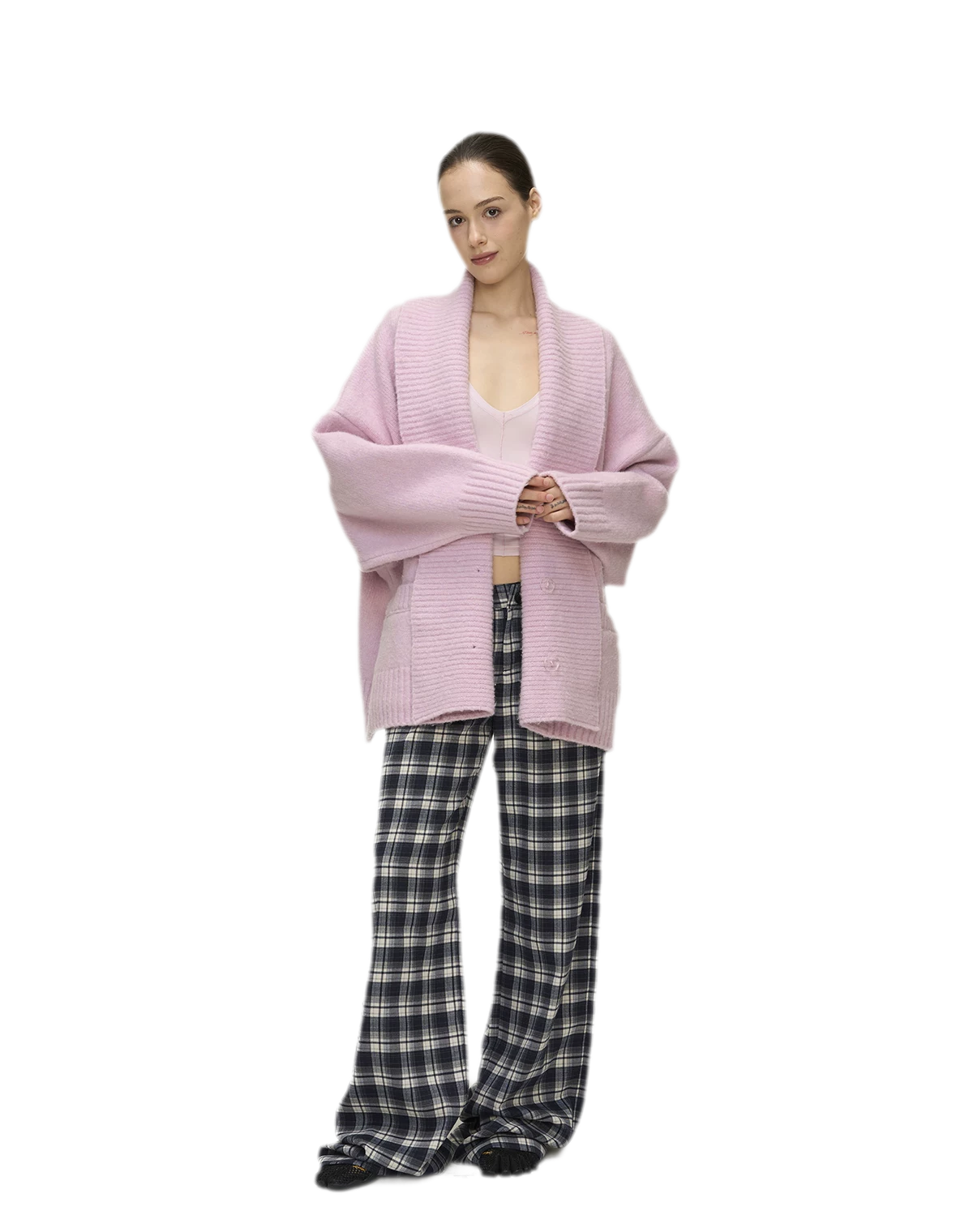 Dense Knit Shawl Cardigan