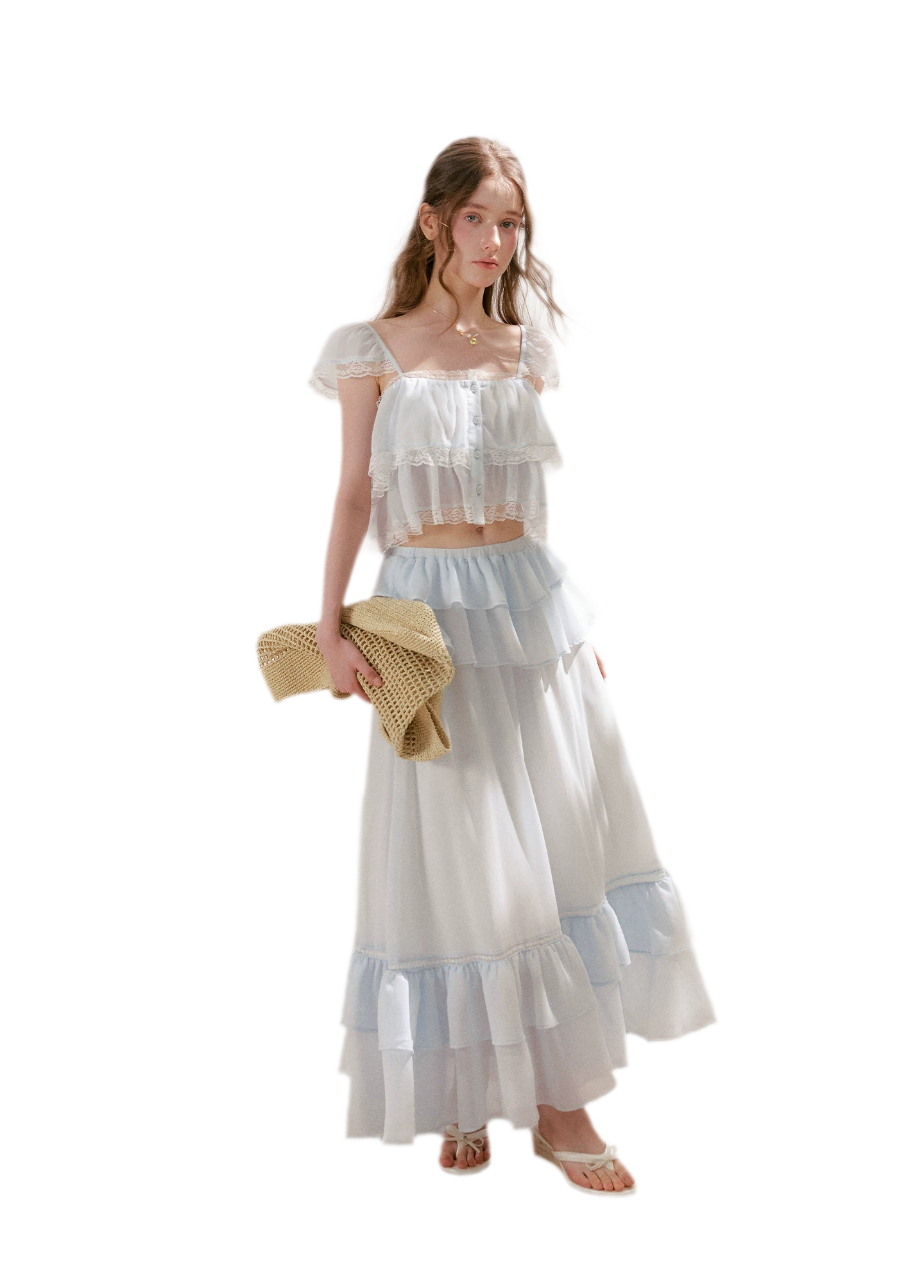 Romantic French Lace Two-Piece Set