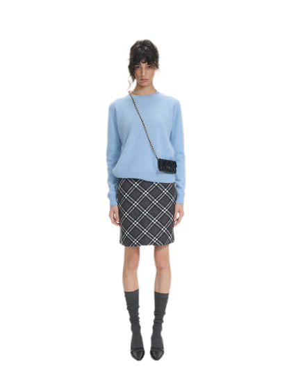 Brushed Knit Crewneck Sweater