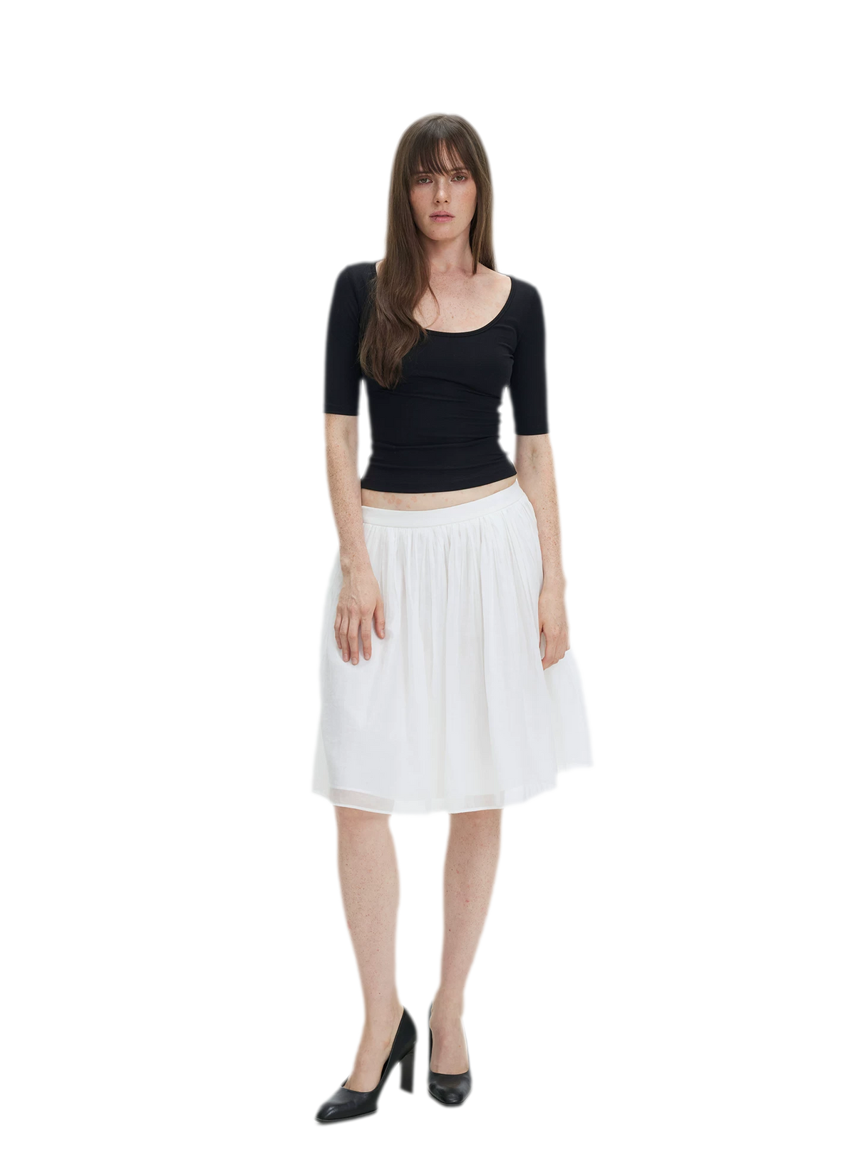 Soft U-Neck Slim-Fit T-Shirt