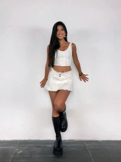 Stretch Platform Knee-High Boots