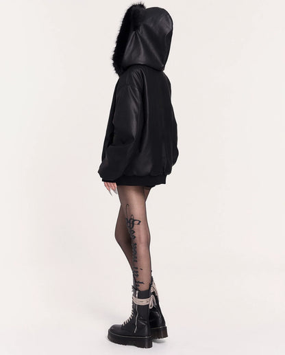 Gothic Letter Black Tights