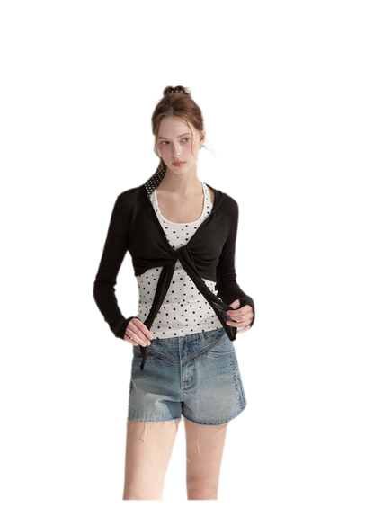 Tie Front Shrug Tank