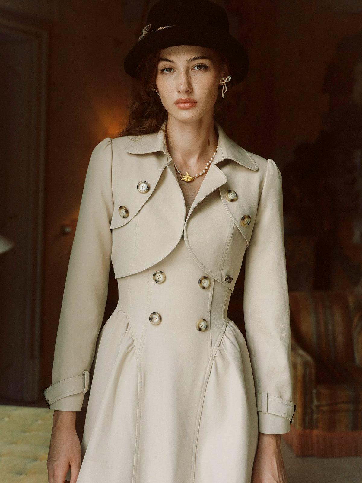 Structured Vintage Jacket Dress Set