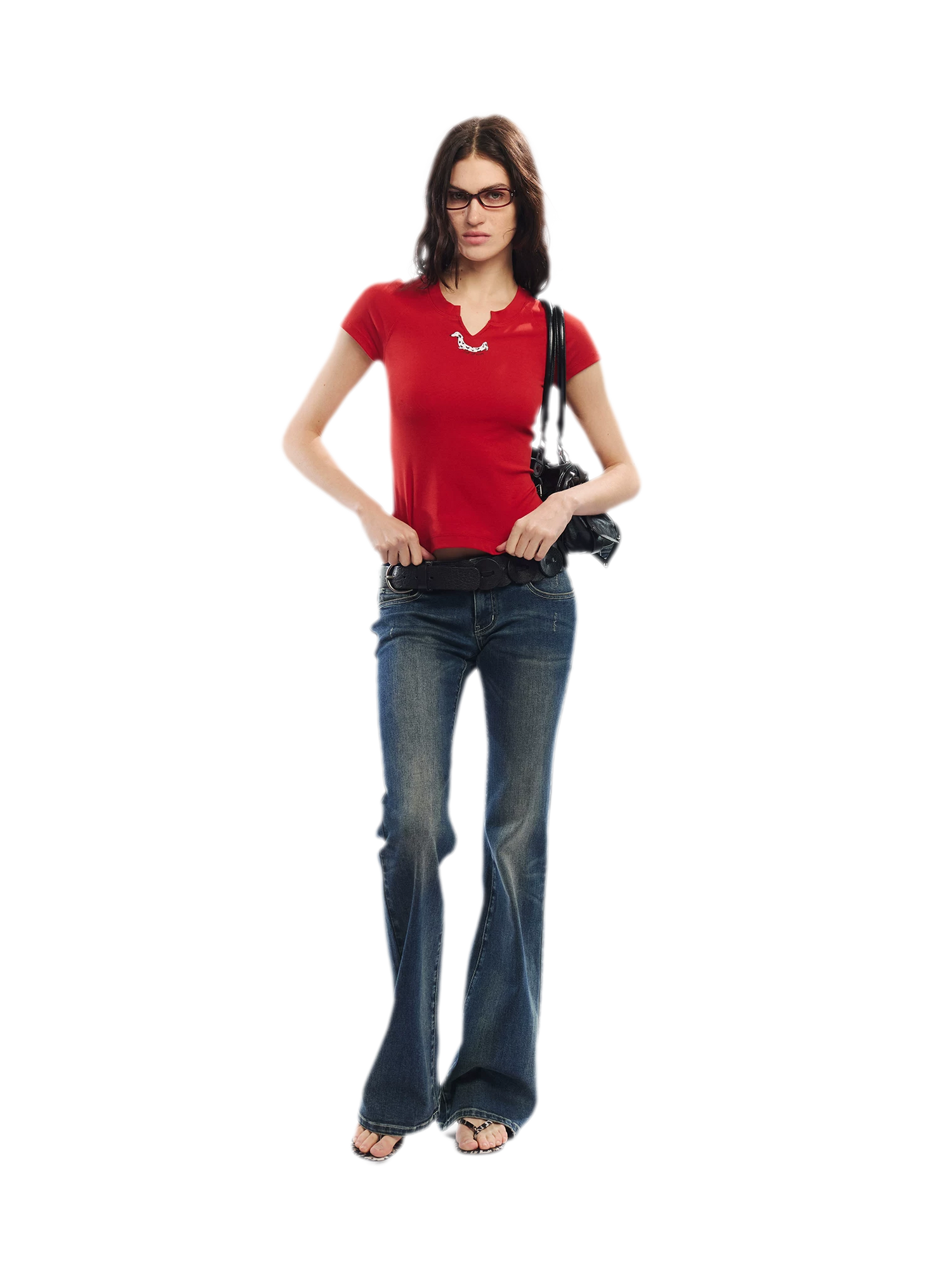 Summer V-neck Slim Fit T-shirt