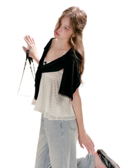 Lace Trim Cardigan