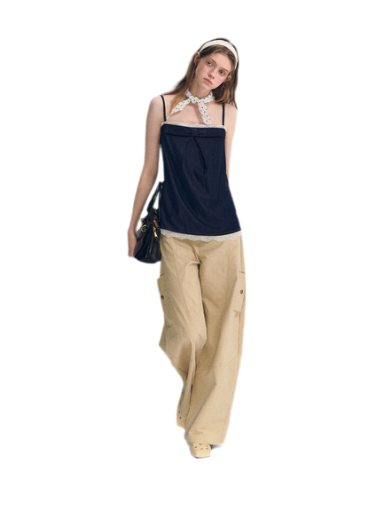 Lace Trim Cami Top