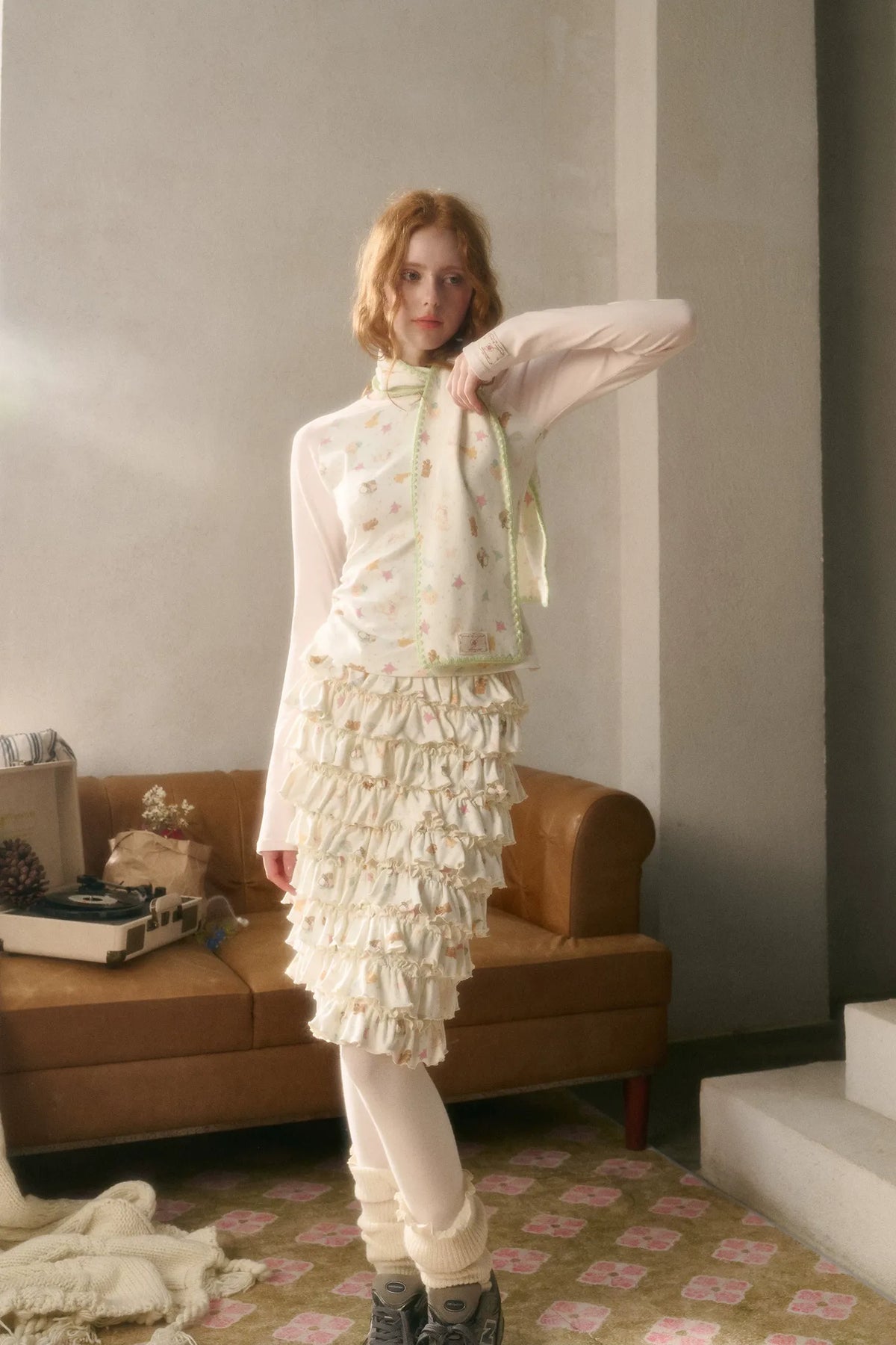 Printed Layered Cake Skirt — Load image 22 in gallery view