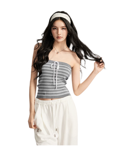 Striped Knit Bustier