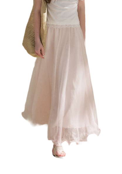 Sakura and Spring Stream A-Line Skirt