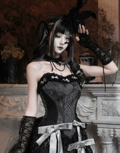 Gothic Heart Fishbone Corset