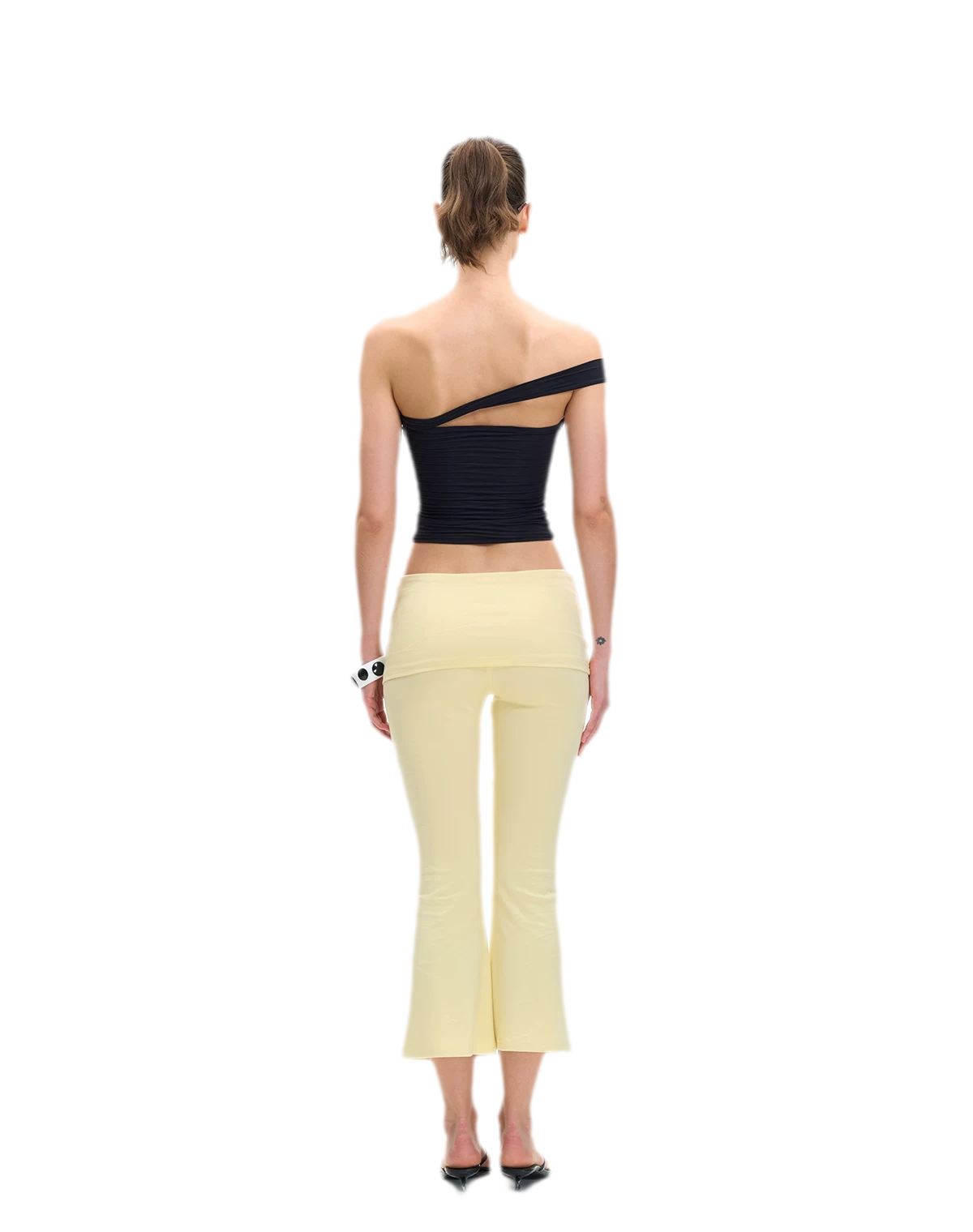 Capri Foldover Flare Pants
