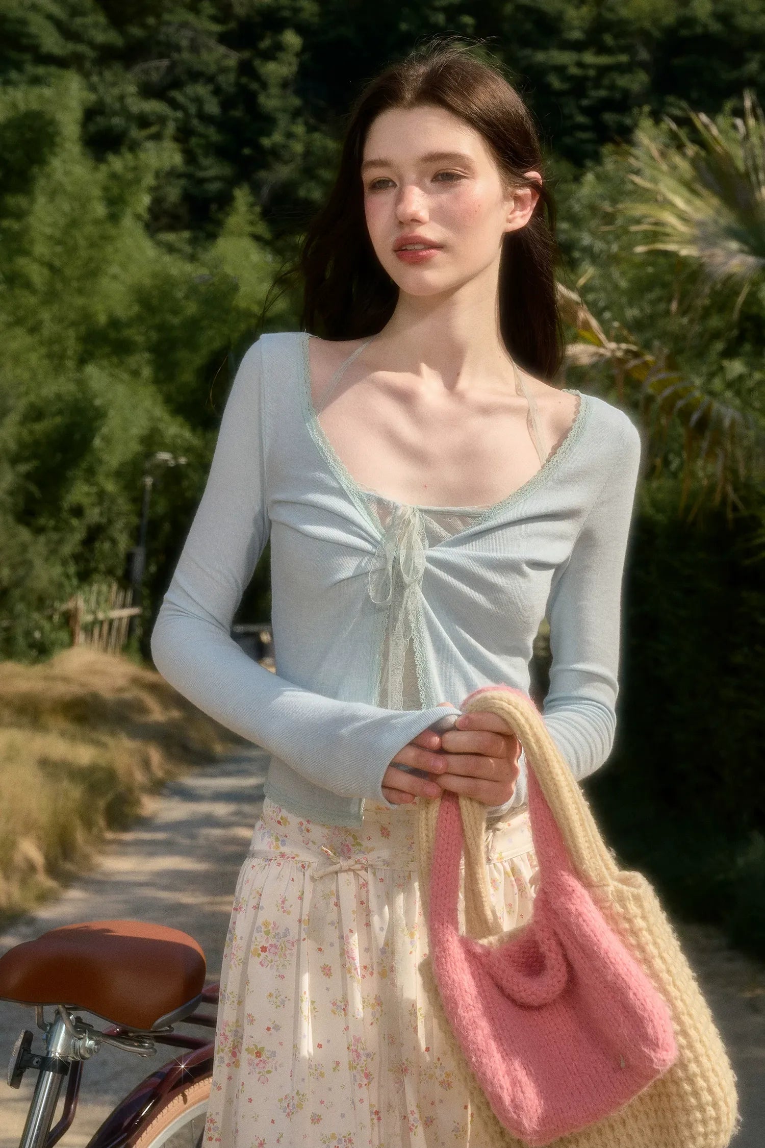 Skin-Feel Lace Cardigan