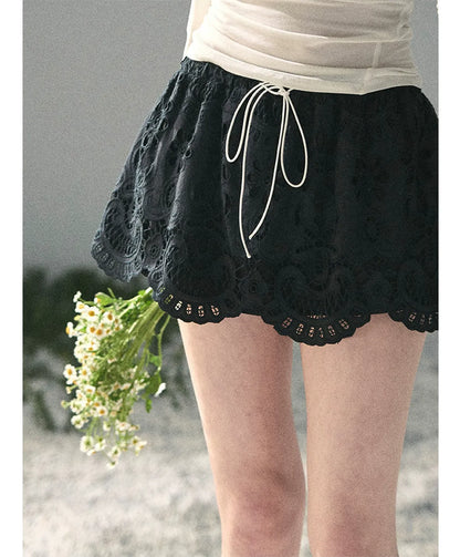 Lace A-Line Mini Skirt