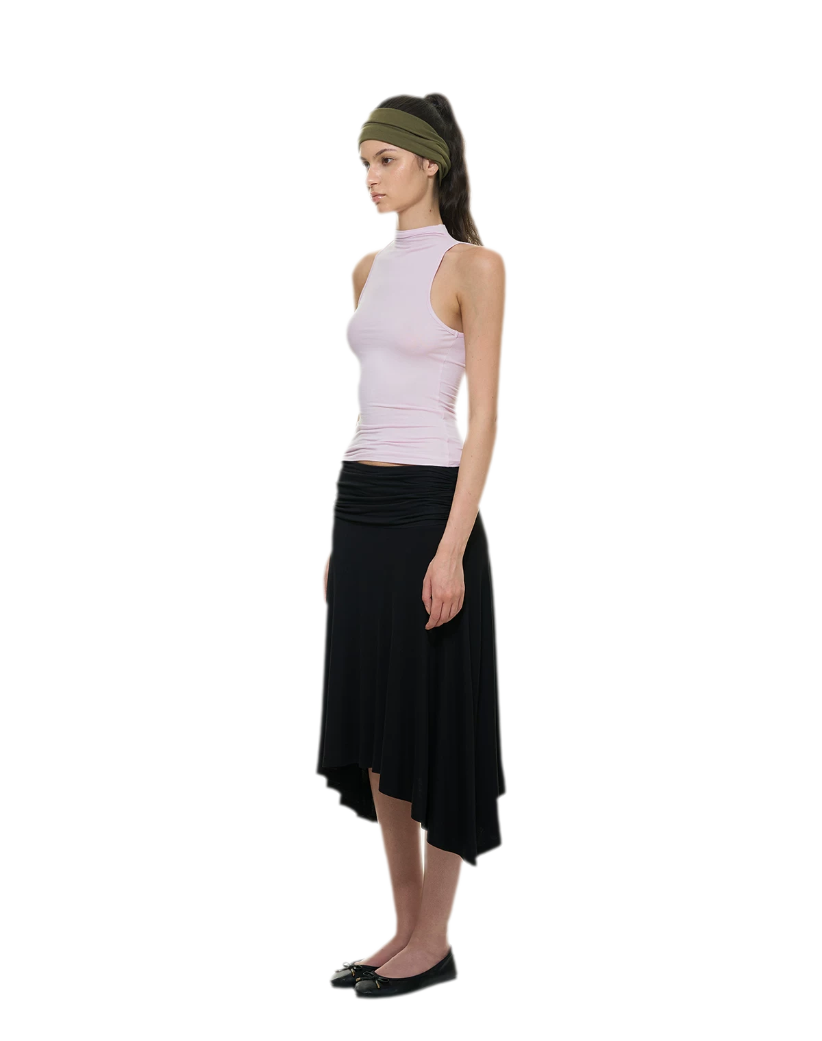 Knitted Semi-High Neck Vest