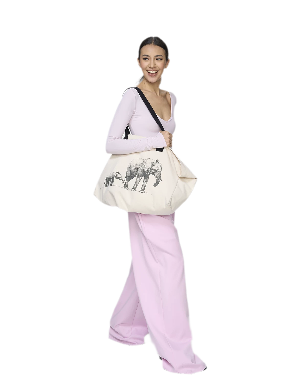 Canvas Elephant Tote Bag