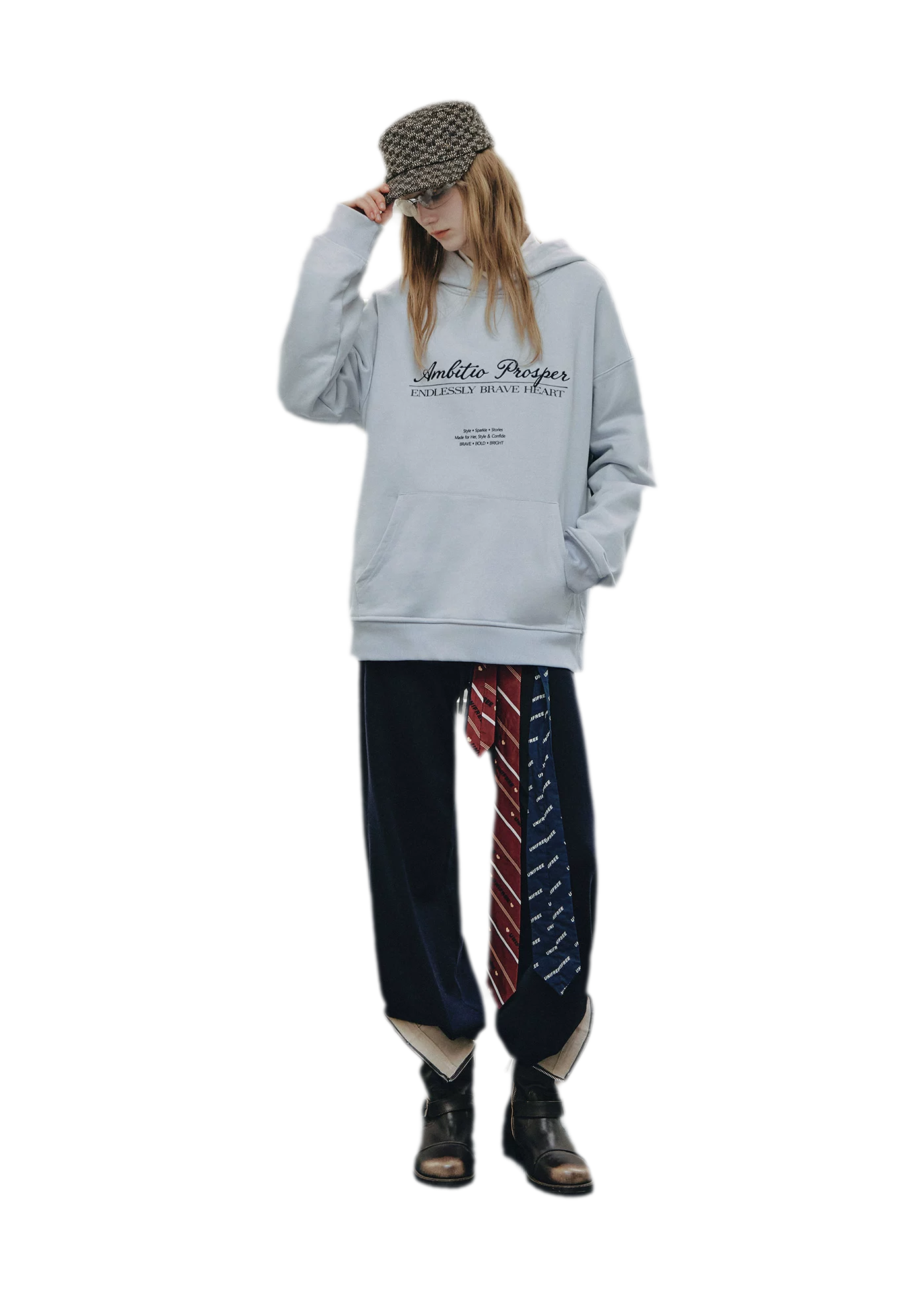Embroidered Cotton Hooded Sweatshirt