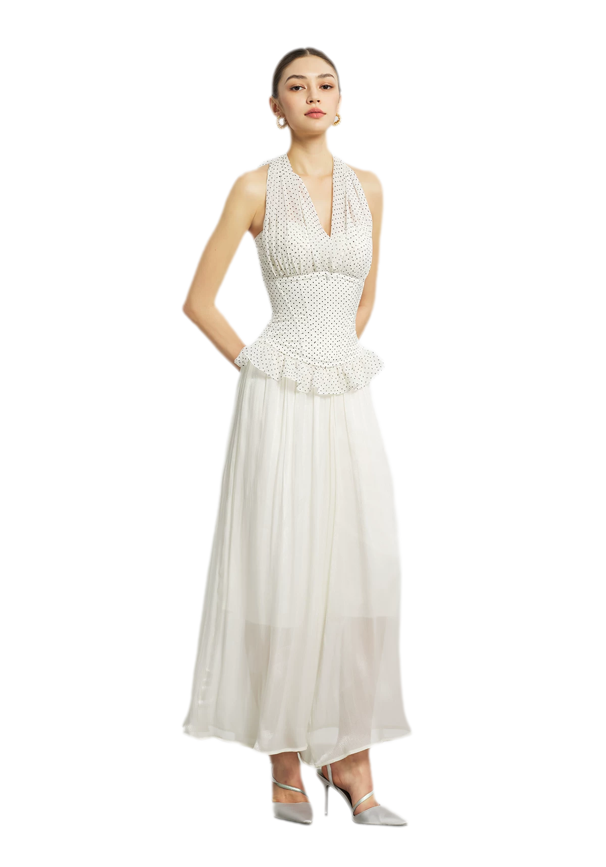 Nanyang Chiffon Halter Bustier