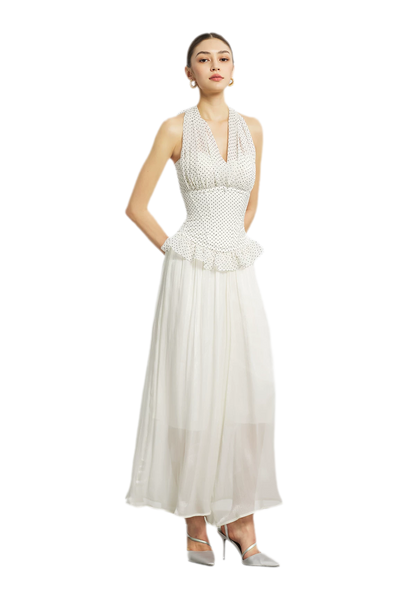 Nanyang Chiffon Halter Bustier