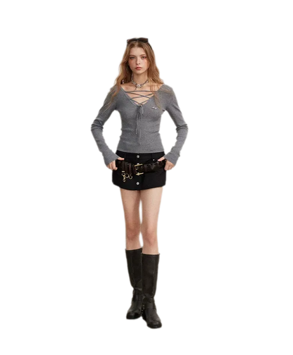 Double-Waist Convertible A-Line Skort