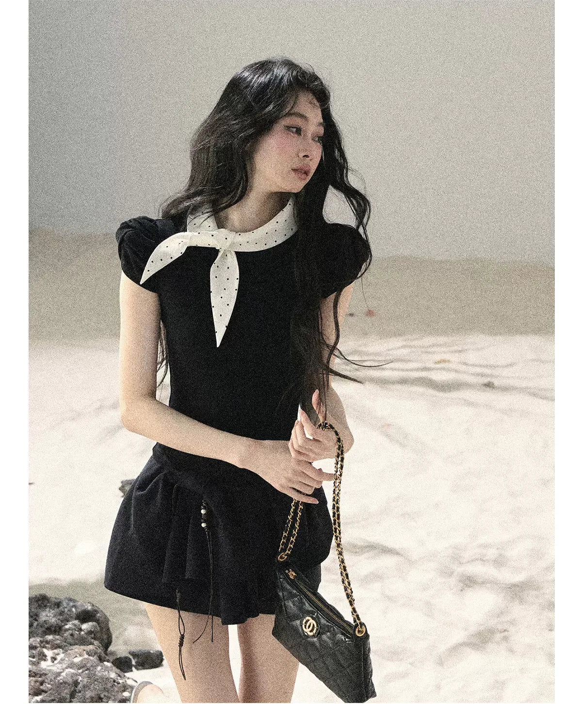Layered Pleated Skort