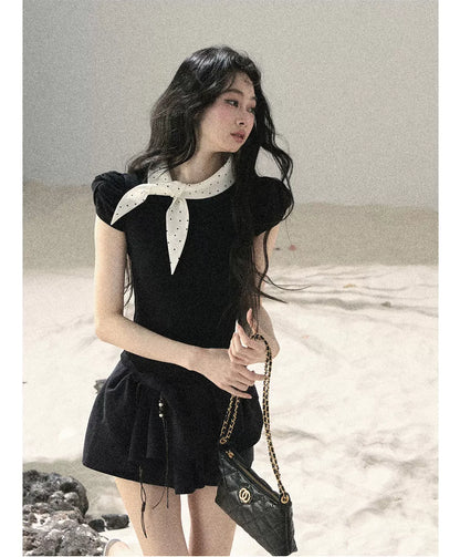 Layered Pleated Skort