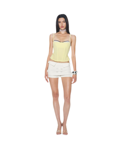 Lustrous Folded Skort Set