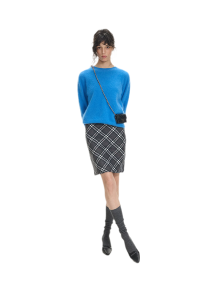 Brushed Knit Crewneck Sweater