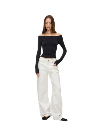 Naked-Feel Off-Shoulder Top