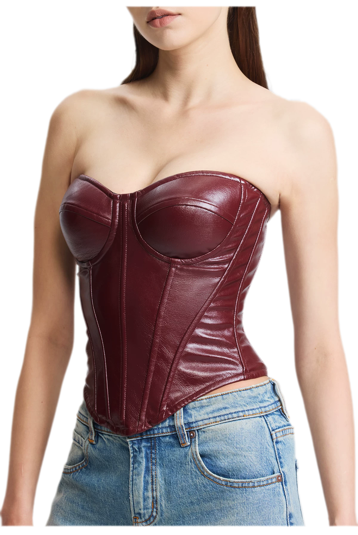 Raphael PU Corset Top