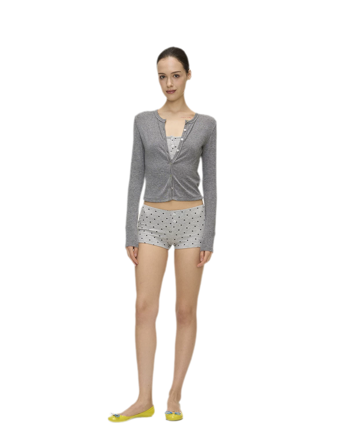 Polka Dot Embroidered Set