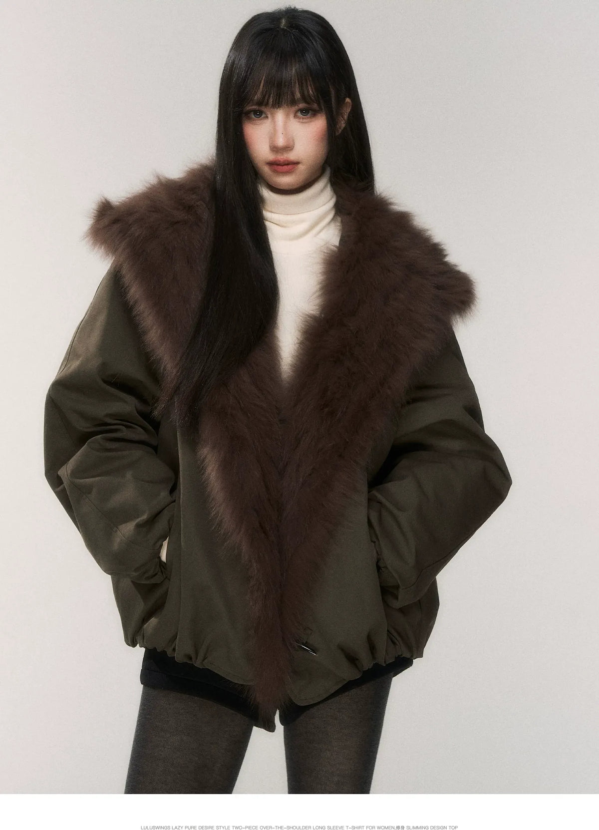 Goose Down Fox Fur Jacket