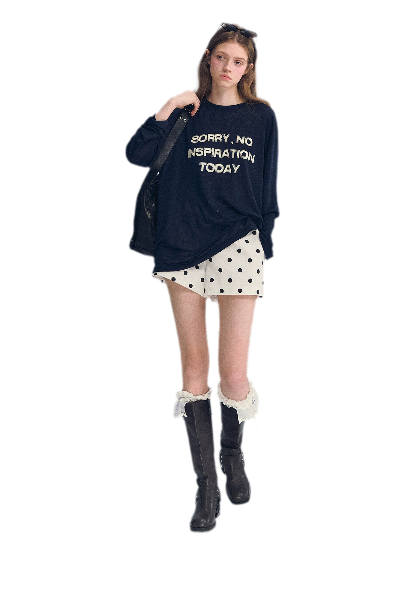 Lyocell Print Long Sleeve Top