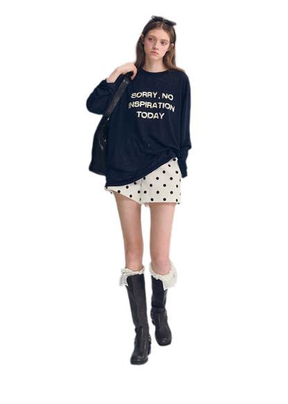 Lyocell Print Long Sleeve Top