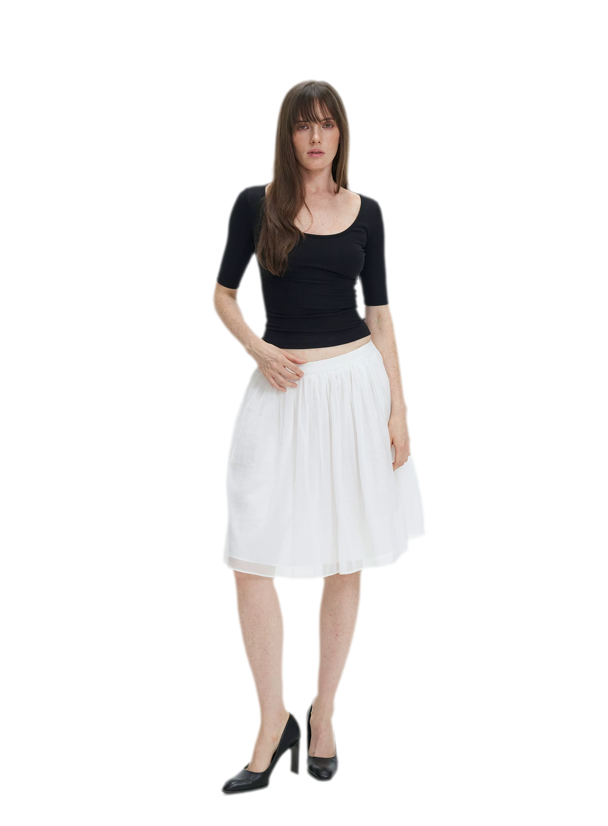 Soft U-Neck Slim-Fit T-Shirt
