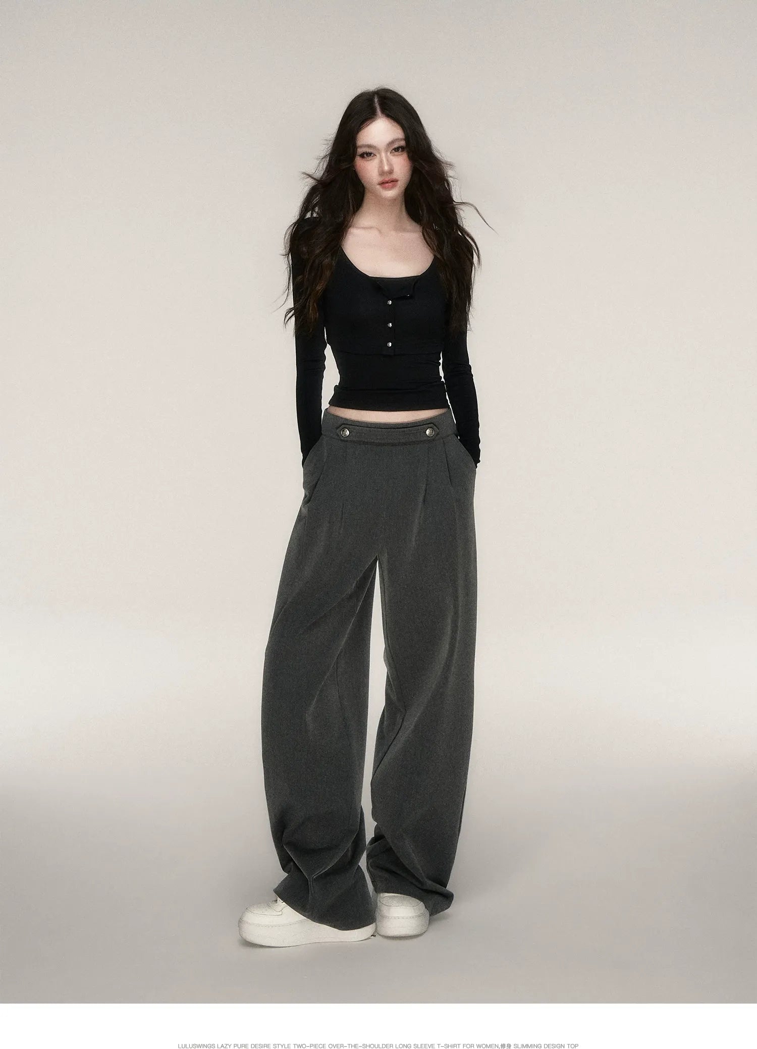 Soft Fitted Layered Top Set
