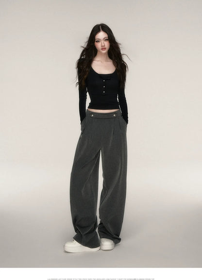 Soft Fitted Layered Top Set