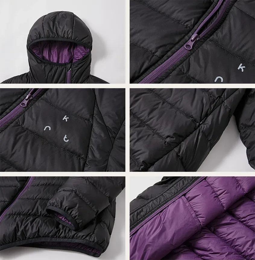 Lightweight Hooded Down Jacket