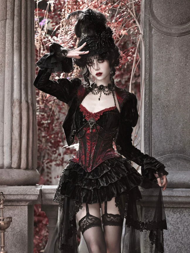 Velvet Gothic Fitted Jacket